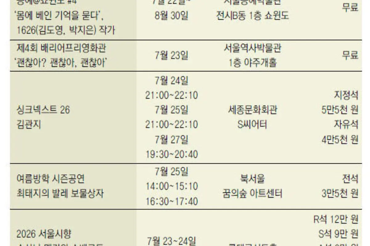 서울썸머비치 2026 광화문광장 워터슬라이드