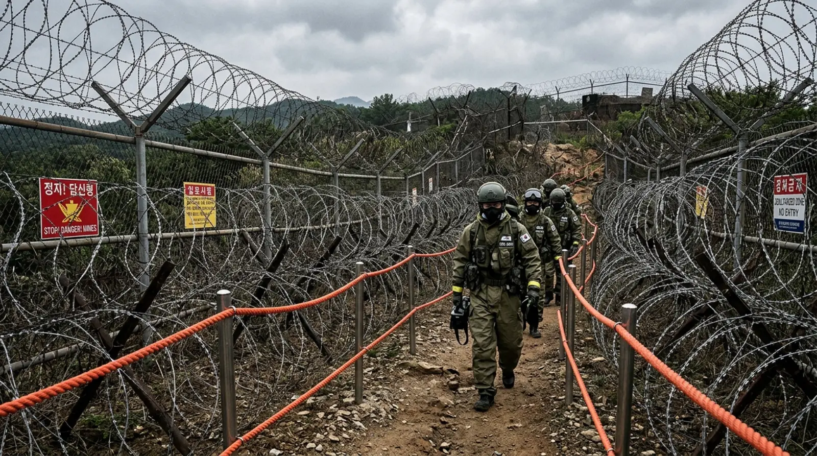 파주 DMZ 지뢰 폭발 사고 현장조사